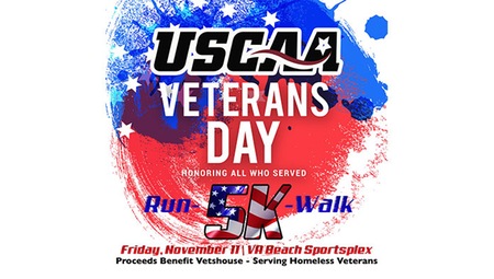 Join the USCAA for our Veterans Day 5K Run/Walk
