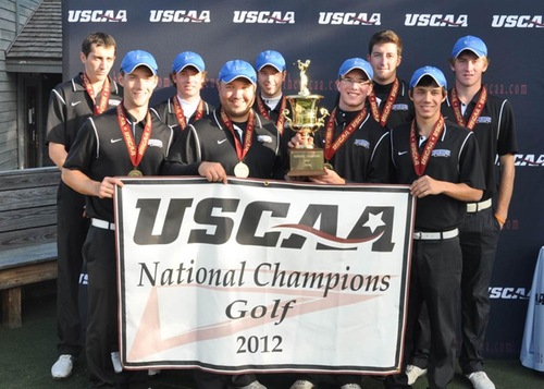 Daemen College golf team, the 2012 USCAA Golf National Champions. The Wildcats took the team title by 15 strokes.